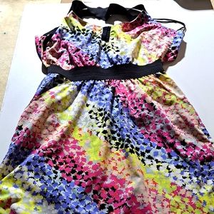 Rusty med pink and blue dress